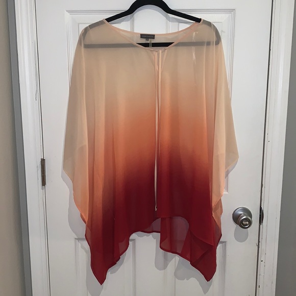 Sheer ombré blouse- plus size - Picture 2 of 7